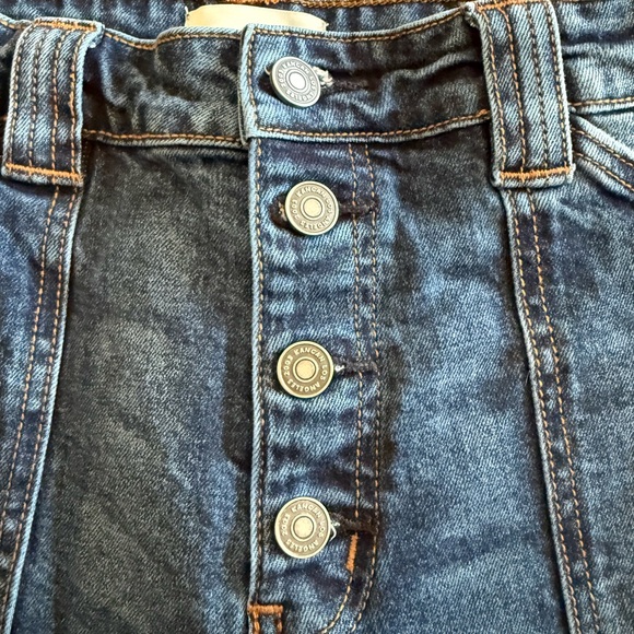 KanCan Dark Blue High Rise Wide Leg Jeans - Picture 5 of 7